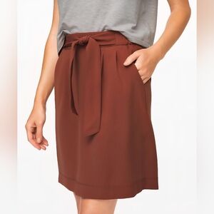 Lululemon Noir Skirt Rustic Clay Size 8 New With Tags
